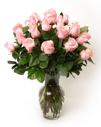 Two Dozen Soft Pink Roses 